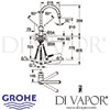 Grohe Minta Single-Lever Sink Mixer Dimensions
